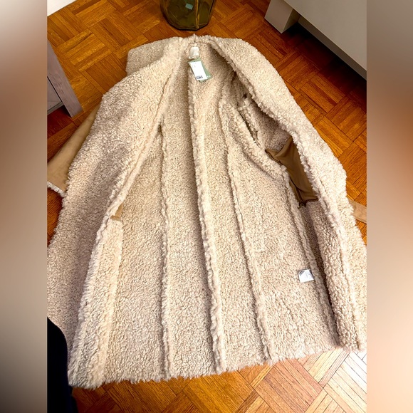 H&M sherpa tie coat NWT - Picture 3 of 13